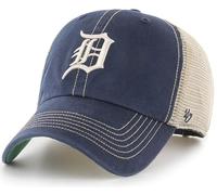 47 MLB Trawler Team Color Mesh Trucker Clean Up verstellbare Mütze, Einheitsgröße für Erwachsene, Detroit Tigers - Marineblau, Einheitsgre