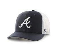 47 MLB Trucker Snapback verstellbare Mütze für Erwachsene, Einheitsgröße, Atlanta Braves - Marineblau, Einheitsgre