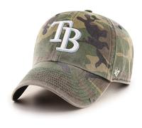 '47 MLB Unisex-Erwachsene Camo Clean Up verstellbare M tze, Einheitsgr e (US Alpha, Einheitsgr e, Tampa Bay Rays)