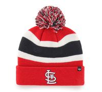 47 MLB Unisex-Erwachsene Primary Logo Breakaway Team Color Primary Logo Cuffed Knit Beanie Hat Kaltes Wetter Mütze Einheitsgröße - St. Louis Card