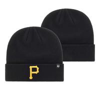'47 MLB Unisex-Erwachsene Primary Logo Cuffed Knit Primary Logo Team Color Beanie-Mütze für kaltes Wetter, Einheitsgröße (Pittsburgh Pirates Blac