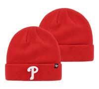 '47 MLB Unisex-Erwachsene Primary Logo Cuffed Knit Primary Logo Team Color Beanie-Mütze für kaltes Wetter, Einheitsgröße (Philadelphia Phillies R