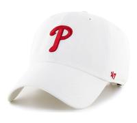47 MLB Wei e Teamfarbe Prim rlogo Clean Up Verstellbarer Riemen Hutkappe Erwachsene Einheitsgr e - Philadelphia Phillies Wei