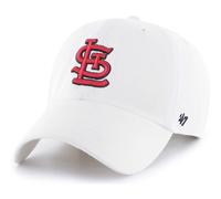 47 MLB Wei Teamfarbe Prim rlogo Clean Up Verstellbarer Riemen Hutkappe Einheitsgr e f r Erwachsene - St. Louis Cardinals Wei