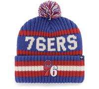 47 NBA Mütze für Erwachsene, Team-Farbe, offizielles Lizenzprodukt, Bering, Sport, Strickmütze mit Bommel, für kaltes Wetter, Philadelphia 76ers Blau, Einheitsgre