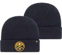 '47 NBA Unisex-Erwachsene Primary Logo Cuffed Knit Primary Logo Team Color Beanie Hat Cold Weather Hut, One Size, Denver Nuggets Marineblau, Einheitsgre