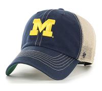 47 NCAA Trawler Primary Logo Team Color Mesh Trucker Clean Up verstellbare M tze f r Erwachsene, Einheitsgr e Michigan Wolverines, Marineblau