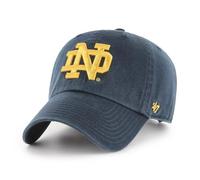 47 NCAA Unisex Erwachsene Clean Up Verstellbare Kappe Einheitsgröße, Notre Dame Fighting Irish - Marineblau/Gelb, Einheitsgre