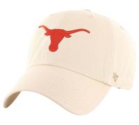 47 NCAA Unisex Erwachsene Clean Up Verstellbare Kappe Einheitsgröße, Texas Longhorns - Natur, Einheitsgre