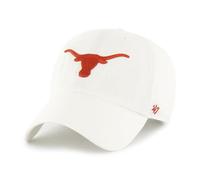 47 NCAA Unisex Erwachsene Clean Up Verstellbare Kappe Einheitsgröße, Texas Longhorns - Weiß, Einheitsgre