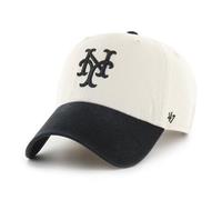 '47 New York Mets MLB Clean Up Two Tone Hellbeige Schwarz Verstellbare Cap - One-Size