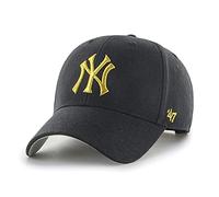 '47 New York Yankees Black MLB Metallic Most Value P. Snapback Cap - One-Size