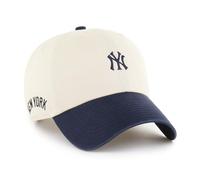47 New York Yankees MLB Baserunner Sure Shot Clean Up Cap Beige Marineblau - One-Size