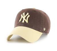 47 BRAND - Kappe 47 CAP MLB NEW YORK YANKEES TWO TONE CLEAN UP NLL BWA - braun - Größe T.U