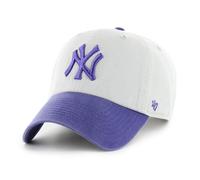 '47 New York Yankees MLB Clean Up Two Tone Grau Lila Verstellbare Cap One-Size