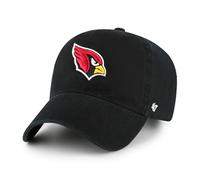47 NFL Arizona Cardinals Clean Up Unisex-Baseballkappe, Verstellbarer Riemenverschluss, Einheitsgröße, Team Logo, Farbe Schwarz