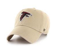 '47 NFL Atlanta Falcons Clean Up Unisex-Baseballkappe, Verstellbarer Riemenverschluss, Einheitsgröße, Team Logo, Farbe Khaki