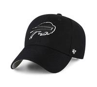 '47 NFL Buffalo Bills MVP Unisex-Baseballkappe, Verstellbarer Klettverschluss, Einheitsgröße, Team Logo, Farbe Schwarz