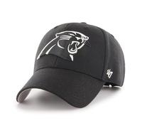 '47 NFL Carolina Panthers MVP Unisex-Baseballkappe, Verstellbarer Klettverschluss, Einheitsgröße, Team Logo, Farbe Schwarz