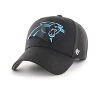 '47 NFL Carolina Panthers MVP Unisex-Baseballkappe, Verstellbarer Klettverschluss, Einheitsgröße, Team Logo, Farbe Schwarz
