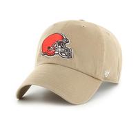 '47 NFL Cleveland Browns Clean Up Unisex-Baseballkappe, Verstellbarer Riemenverschluss, Einheitsgröße, Team Logo, Farbe Khaki