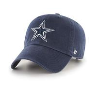 '47 NFL Dallas Cowboys Clean Up Unisex-Baseballkappe, Verstellbarer Riemenverschluss, Einheitsgröße, Team Logo, Farbe Navy Blau