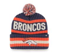 '47 NFL Denver Broncos Unisex Bering Bobble Winter Hat, Team Logo, Farbe Helles Marineblau