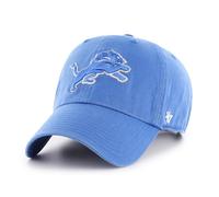 '47 NFL Detroit Lions Clean Up Unisex-Baseballkappe, Verstellbarer Riemenverschluss, Einheitsgröße, Team Logo, Farbe Raz Blau