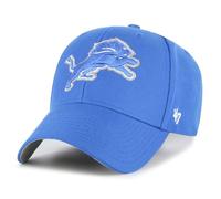 47 NFL Detroit Lions MVP Unisex-Baseballkappe, Verstellbarer Klettverschluss, Einheitsgröße, Team Logo, Farbe Raz Blau