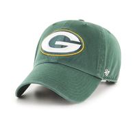'47 NFL Green Bay Packers Clean Up Unisex-Baseballkappe, Verstellbarer Riemenverschluss, Einheitsgröße, Team Logo, Farbe Dunkelgrün