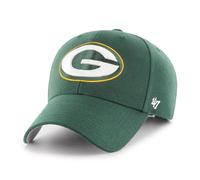 '47 NFL Green Bay Packers MVP Unisex-Baseballkappe, Verstellbarer Klettverschluss, Einheitsgröße, Team Logo, Farbe Dunkelgrün