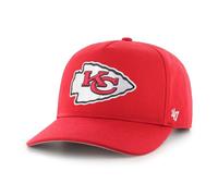 '47 NFL Kansas City Chiefs Hitch RF Unisex Baseball Cap, Adjustable Snapback Strap, Team Logo, Colour Red