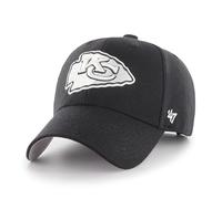 '47 NFL Kansas City Chiefs MVP Unisex-Baseballkappe, Verstellbarer Klettverschluss, Einheitsgröße, Team Logo, Farbe Schwarz
