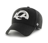 '47 NFL Los Angeles Rams MVP Unisex-Baseballkappe, Verstellbarer Klettverschluss, Einheitsgröße, Team Logo, Farbe Schwarz