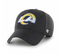 '47 NFL Los Angeles Rams MVP Unisex-Baseballkappe, Verstellbarer Klettverschluss, Einheitsgröße, Team Logo, Farbe Schwarz