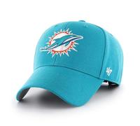 '47 NFL Miami Dolphins MVP Unisex-Baseballkappe, Verstellbarer Klettverschluss, Einheitsgröße, Team Logo, Farbe Neptune Turkis