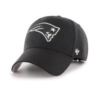 '47 NFL New England Patriots MVP Unisex-Baseballkappe, Verstellbarer Klettverschluss, Einheitsgröße, Team Logo, Farbe Schwarz