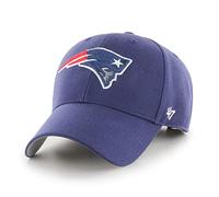 '47 NFL New England Patriots MVP Unisex-Baseballkappe, Verstellbarer Klettverschluss, Einheitsgröße, Team Logo, Farbe Helles Marineblau