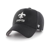 '47 NFL New Orleans Saints MVP Unisex-Baseballkappe, Verstellbarer Klettverschluss, Einheitsgröße, Team Logo, Farbe Schwarz