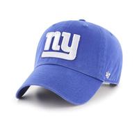 47 NFL New York Giants Clean Up Unisex-Baseballkappe, Verstellbarer Riemenverschluss, Einheitsgröße, Team Logo, Farbe Royal Blau