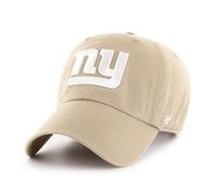 '47 NFL New York Giants Clean Up Unisex-Baseballkappe, Verstellbarer Riemenverschluss, Einheitsgröße, Team Logo, Farbe Khaki