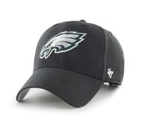 '47 NFL Philadelphia Eagles MVP Unisex-Baseballkappe, Verstellbarer Klettverschluss, Einheitsgröße, Team Logo, Farbe Schwarz