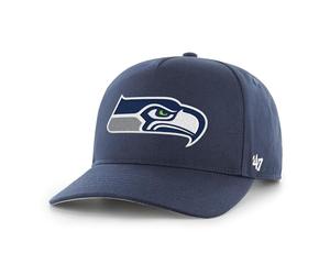 '47 NFL Seattle Seahawks Hitch RF Unisex Baseball Cap, Adjustable Snapback Strap, Team Logo, Colour Navy Blue