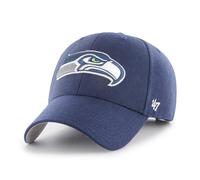 '47 NFL Seattle Seahawks MVP Unisex-Baseballkappe, Verstellbarer Klettverschluss, Einheitsgröße, Team Logo, Farbe Helles Marineblau
