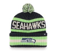 '47 NFL Seattle Seahawks Unisex Bering Bobble Winter Hat, Team Logo, Farbe Navy Blau