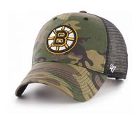 47 Brand Branson Trucker MVP Snapback Cap BOSTON BRUINS H-CBRAN01GWP-CM Camouflage, Size:Onesize