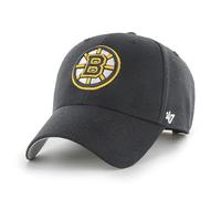 '47 NHL Boston Bruins MVP Unisex-Baseballkappe, Verstellbar, Hochwertiges Design und Verarbeitung, Bruins Badge Logo, Black