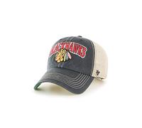 47 Brand Kappe Tuscaloosa – Chicago Blackhawks NHL Clean Up Trucker Schwarz One Size
