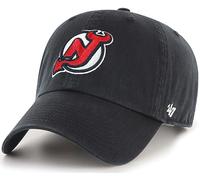47 NHL Mütze mit Team-Farbe, alternatives Primär-Logo, verstellbar, Einheitsgröße für Erwachsene, New Jersey Devils - Schwarz, Einheitsgre