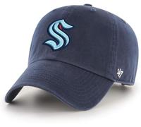 47 NHL Mütze mit Team-Farbe, alternatives Primär-Logo, verstellbar, Einheitsgröße für Erwachsene, Seattle Kraken - Marineblau, Einheitsgre